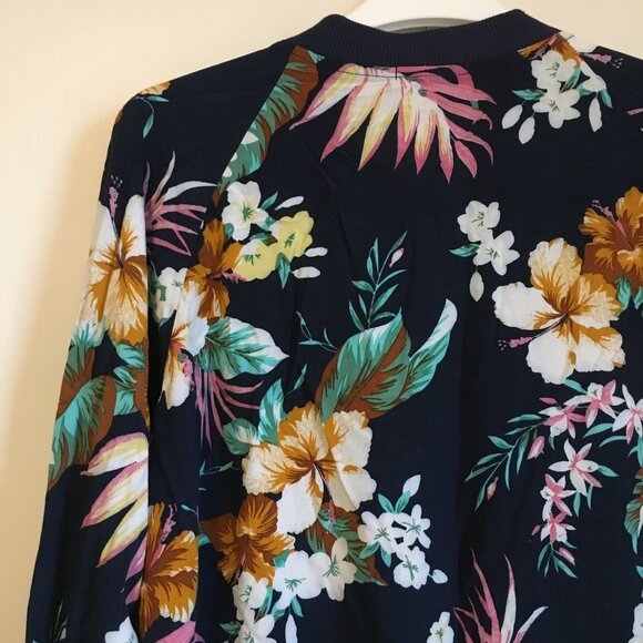 Rifle Hawaiian Lightweight Zip Up Bomber Jacket - Picture 6 of 16